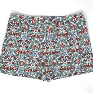 Loft Ann Taylor Floral Print‎ Flat Front Women's Shorts Size 6